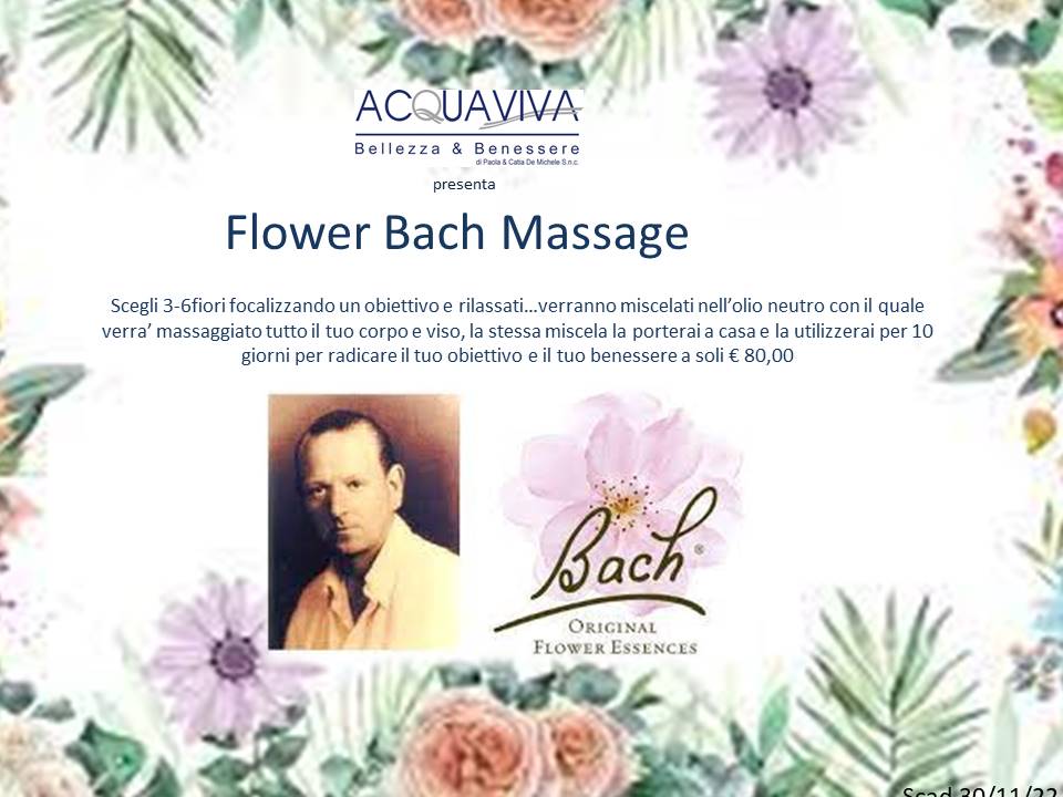 Flower bach massage